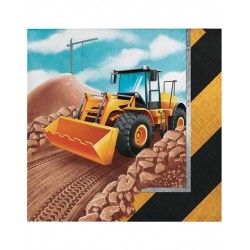 Χαρτοπετσέτες Μικρές "Big Dig Construction" 12.5cm x 12.5cm Creative Converting (16 τεμάχια)