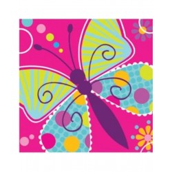 Χαρτοπετσέτες Μικρές "Butterfly Sparkle" 12.5cm x 12.5cm (16 τεμάχια)