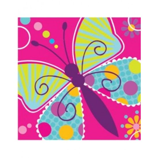 Χαρτοπετσέτες Μικρές "Butterfly Sparkle" 12.5cm x 12.5cm (16 τεμάχια) Χαρτοπετσέτες Μικρές "Butterfly Sparkle" 12.5cm x 12.5cm (16 τεμάχια)