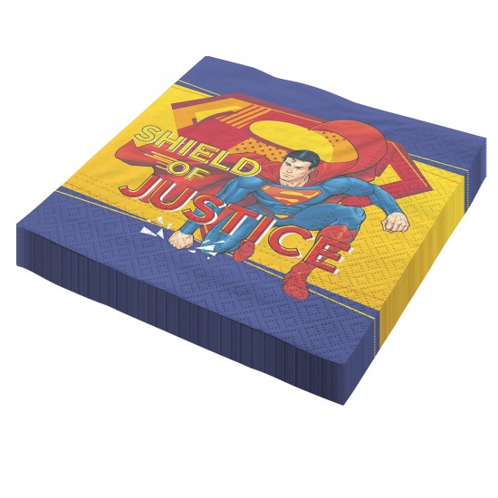 Χαρτοπετσέτες Μεγάλες Superman (20 τεμ)