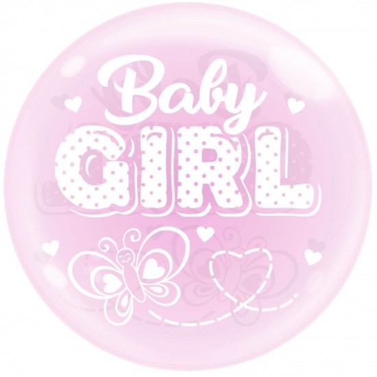 Μπαλόνι Foil 20” Bobo Baby Girl πεταλούδα Μπαλόνι Foil 20” Bobo Baby Girl πεταλούδα