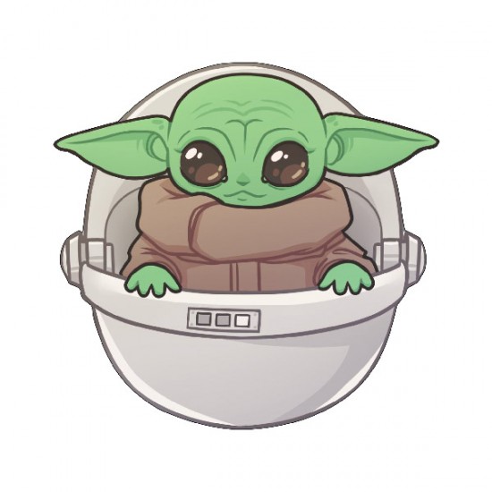Διακοσμητική ξύλινη φιγούρα Baby Yoda Διακοσμητική ξύλινη φιγούρα Baby Yoda