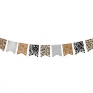 Σημαιάκια Διακοσμητικά Animal Print 250cm