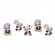 Γιρλάντα Διακοσμητική Αρκουδάκι Panda 500cm