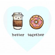 Διακοσμητικό Μαγνητάκι Better Together “Coffee & Donut”
