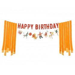 Μπάνερ Διακοσμητικό Τσίρκο “Happy Birthday” 275εκ.