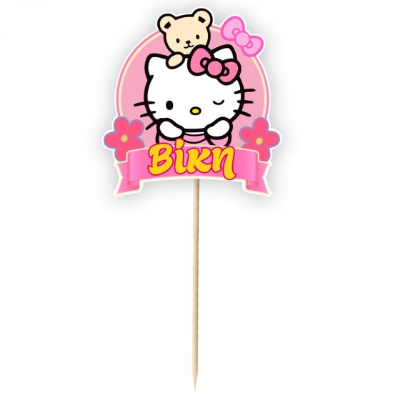 Topper Διακοσμητικό Τούρτας Με Όνομα – Hello Kitty Topper Διακοσμητικό Τούρτας Με Όνομα – Hello Kitty