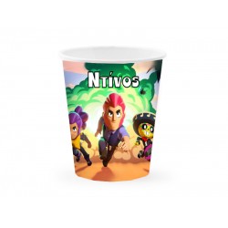 Ποτήρια με όνομα Brawl Stars (6 τεμ)