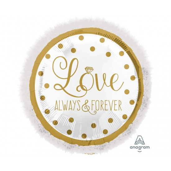 Μπαλόνι Foil Doo-Dads Sparkling Gold Love Always & Forever / 81εκ x 81εκ Μπαλόνι Foil Doo-Dads Sparkling Gold Love Always & Forever / 81εκ x 81εκ