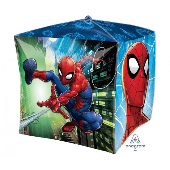 Μπαλόνι Foil Cubz 15" Κύβος Spiderman / 38 εκ Μπαλόνι Foil Cubz 15" Κύβος Spiderman / 38 εκ