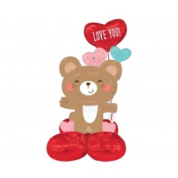 Μπαλόνι Foil AirLoonz Love You Bear Hug