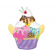 Μπαλόνι Foil Σχήμα Παγωτό - Here's the Scoop Sundae
