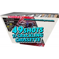Εναέριο Πυροτέχνημα Bεντάλια Titanium Crackling Crossette 49 βολές