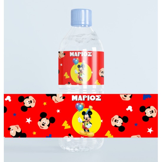 Ετικέτες για μπουκάλια νερού Mickey (8 τεμ) Ετικέτες για μπουκάλια νερού Mickey (8 τεμ)