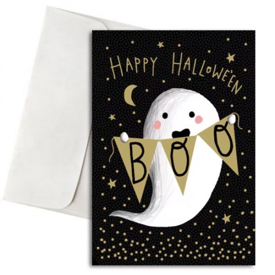 Ευχετήρια Κάρτα Halloween – BOO Ευχετήρια Κάρτα Halloween – BOO
