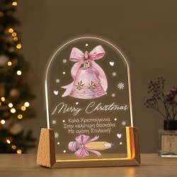 Φωτιστικό led για Δασκάλα – Merry Christmas