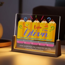 Φωτιστικό LED για Δασκάλα – Μολύβια