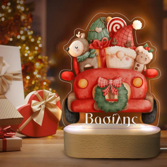 Φωτιστικό led με βάση – Christmas Car