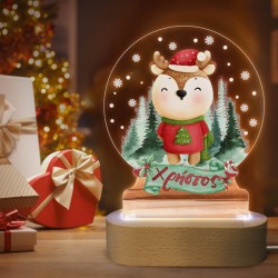 Φωτιστικό led με βάση Χριστουγεννιάτικο – Ταρανδάκι