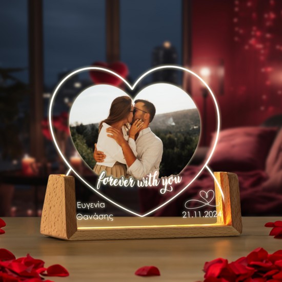 Φωτιστικό led με Φωτογραφία – Forever Heart
