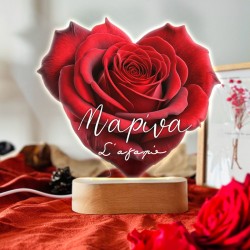 Φωτιστικό led με βάση – Τριαντάφυλλο