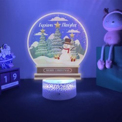 Φωτιστικό led με βάση – Χιονάνθρωπος