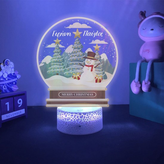 Φωτιστικό led με βάση – Χιονάνθρωπος