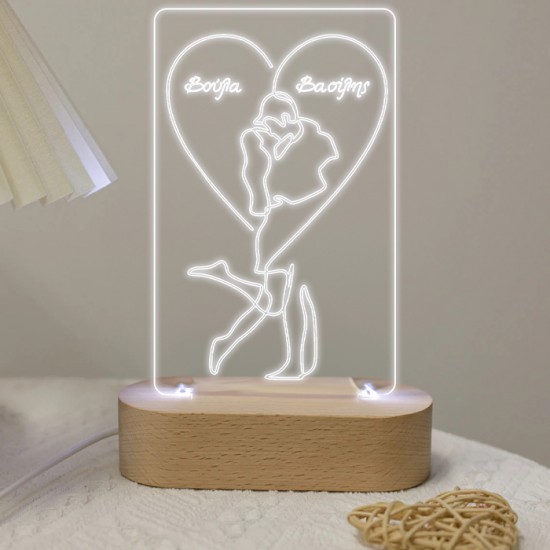Φωτιστικό led & plexiglass – Couple in Love Φωτιστικό led & plexiglass – Couple in Love