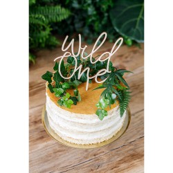 Topper Τούρτας Ξύλινο Wild One