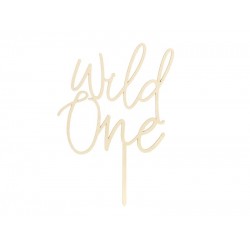 Topper Τούρτας Ξύλινο Wild One
