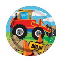 Πιάτα Μικρά Construction Party / 8τεμ.