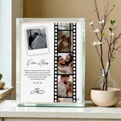 Γυάλινη κορνίζα με εφέ καθρέπτη το φιλμ μας