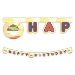 Γιρλάντα Baby Yoda “Happy Birthday”