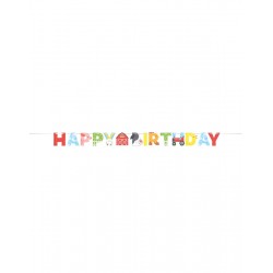 Γιρλάντα Farm Animals Happy Birthday 2.5m 