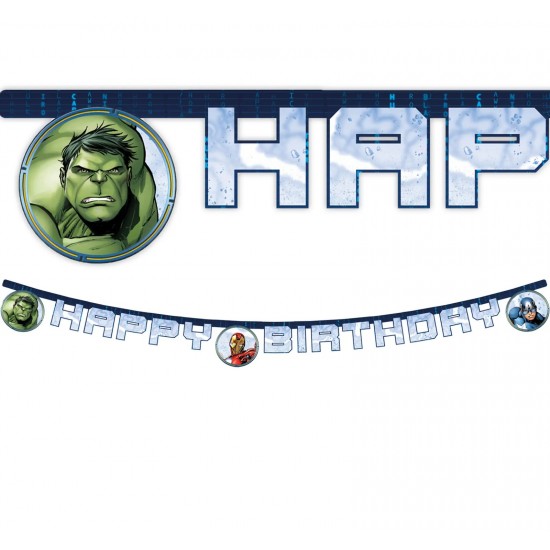 Γιρλάντα Avengers Happy Birthday 2m Γιρλάντα Avengers Happy Birthday 2m