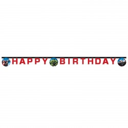 Γιρλάντα Happy Birthday Avengers Evergreen (200cm)