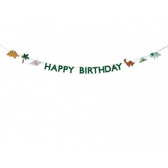 Γιρλάντα Happy Birthday Δεινόσαυροι 4,5m Γιρλάντα Happy Birthday Δεινόσαυροι 4,5m