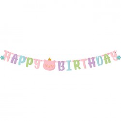 Γιρλάντα Birthday Γατούλα Πριγκίπισσα 2m