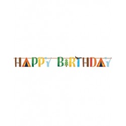 Γιρλάντα Happy Birthday Outdoor Adventure 