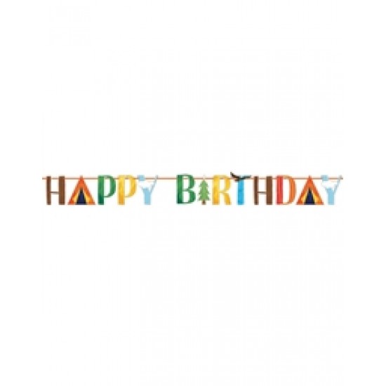 Γιρλάντα Happy Birthday Outdoor Adventure Γιρλάντα Happy Birthday Outdoor Adventure
