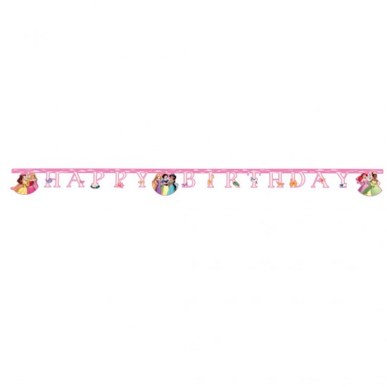 Γιρλάντα Happy Birthday Πριγκίπισσες (200 cm) Γιρλάντα Happy Birthday Πριγκίπισσες (200 cm)