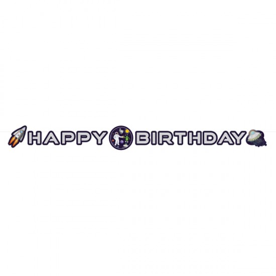 Γιρλάντα Happy Birthday Space Party Γιρλάντα Happy Birthday Space Party