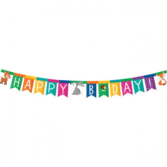 Γιρλάντα Happy Birthday Woodland 2m Γιρλάντα Happy Birthday Woodland 2m