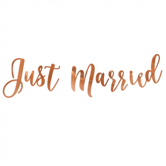 Γιρλάντα Just Married Rose Gold, 20x77cm Γιρλάντα Just Married Rose Gold, 20x77cm