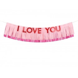 Γιρλάντα με κρόσια I Love you