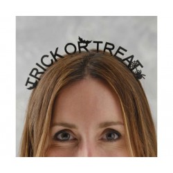 Στέκα μαύρη μεταλλική Trick or Treat/ Halloween