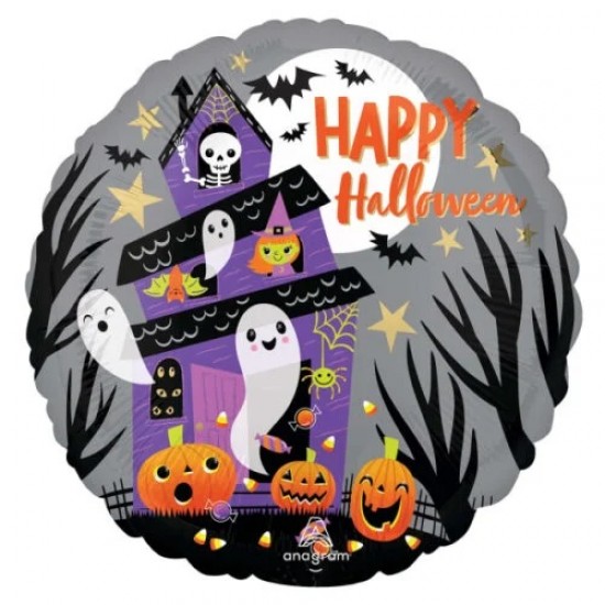 Μπαλόνι Foil 18″ Halloween – Στοιχειωμένο Σπίτι Μπαλόνι Foil 18″ Halloween – Στοιχειωμένο Σπίτι