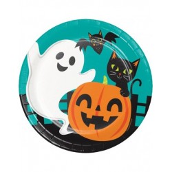 Πιάτα Μεγάλα Fun Halloween 8 Τεμάχια