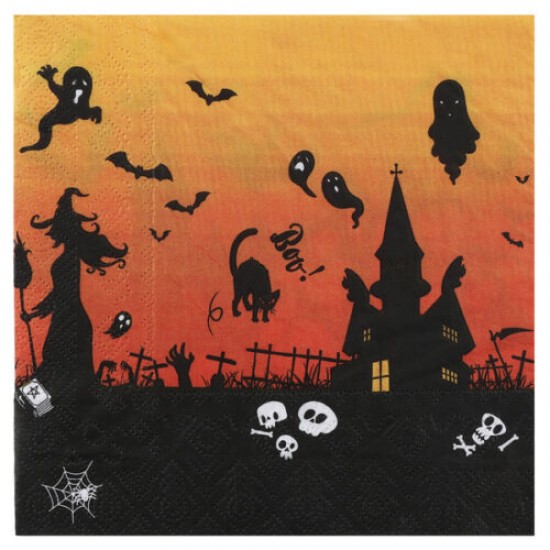 Χαρτοπετσέτες Μεγάλες Halloween Στοιχειωμένο Σπίτι (20 τεμ) Χαρτοπετσέτες Μεγάλες Halloween Στοιχειωμένο Σπίτι (20 τεμ)