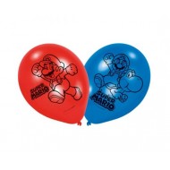 Μπαλόνια Λατέξ 9" Super Mario Bros 6 τεμ